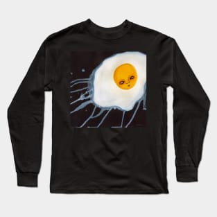 Egg Outsider Art Acrylic Painting Abstract Artwork Long Sleeve T-Shirt